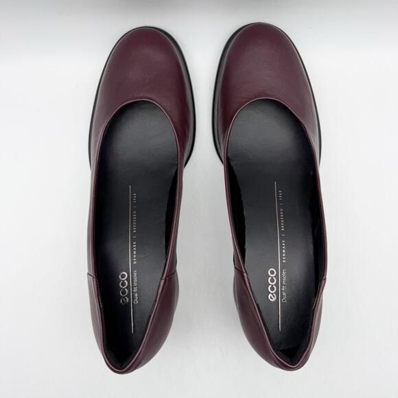 Ecco Womens Sculpted Luxury Modern Pump EU 41 US 10-10.5 Fig Purple Leather NIB - Picture 11 of 13